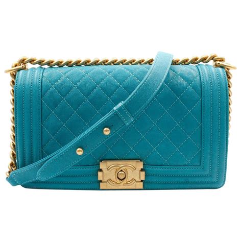 chanel boy bag turquoise|coco chanel boys bag.